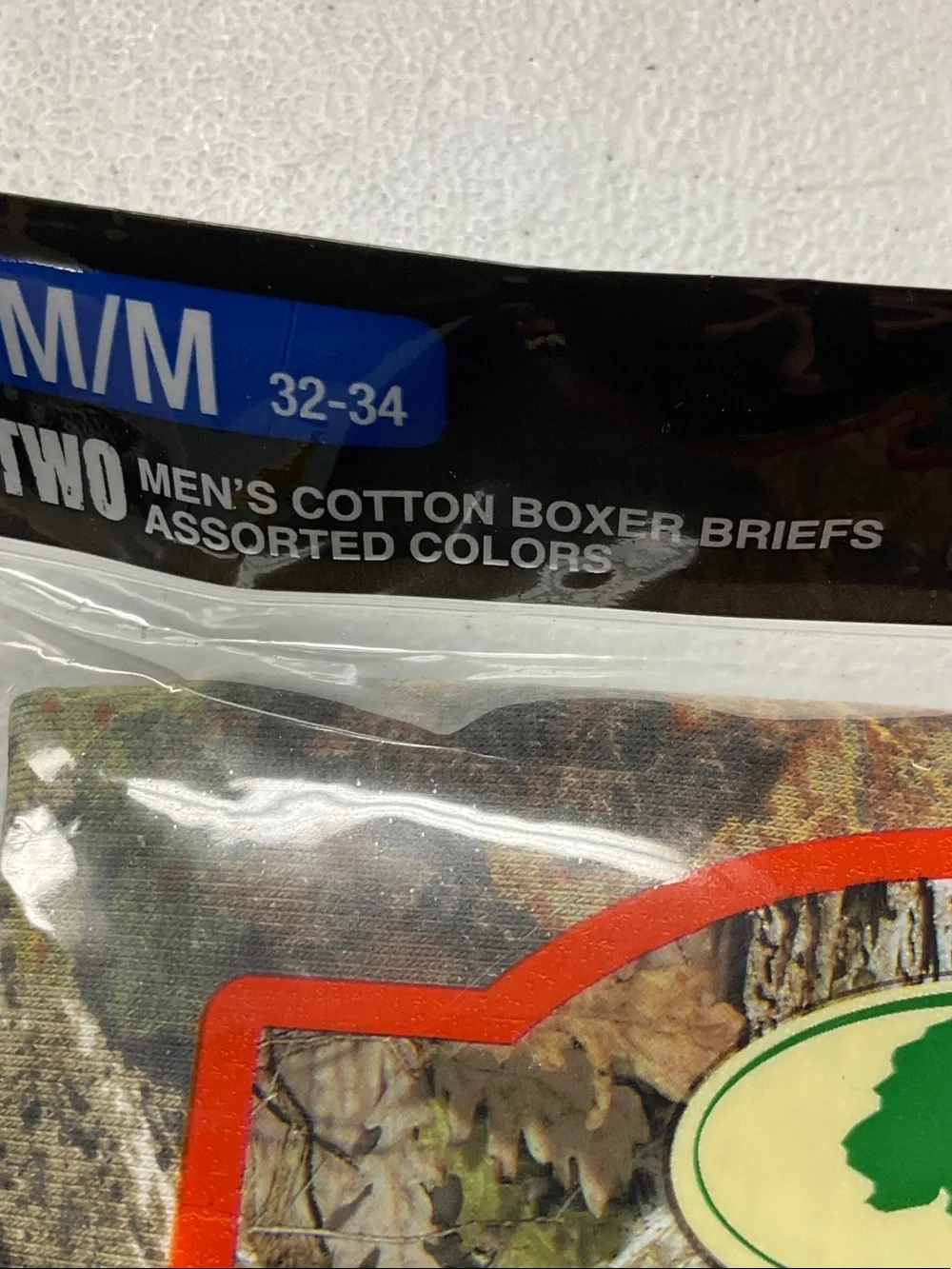 Mossy Oak Men's  Boxer Briefs - Black & Camouflage